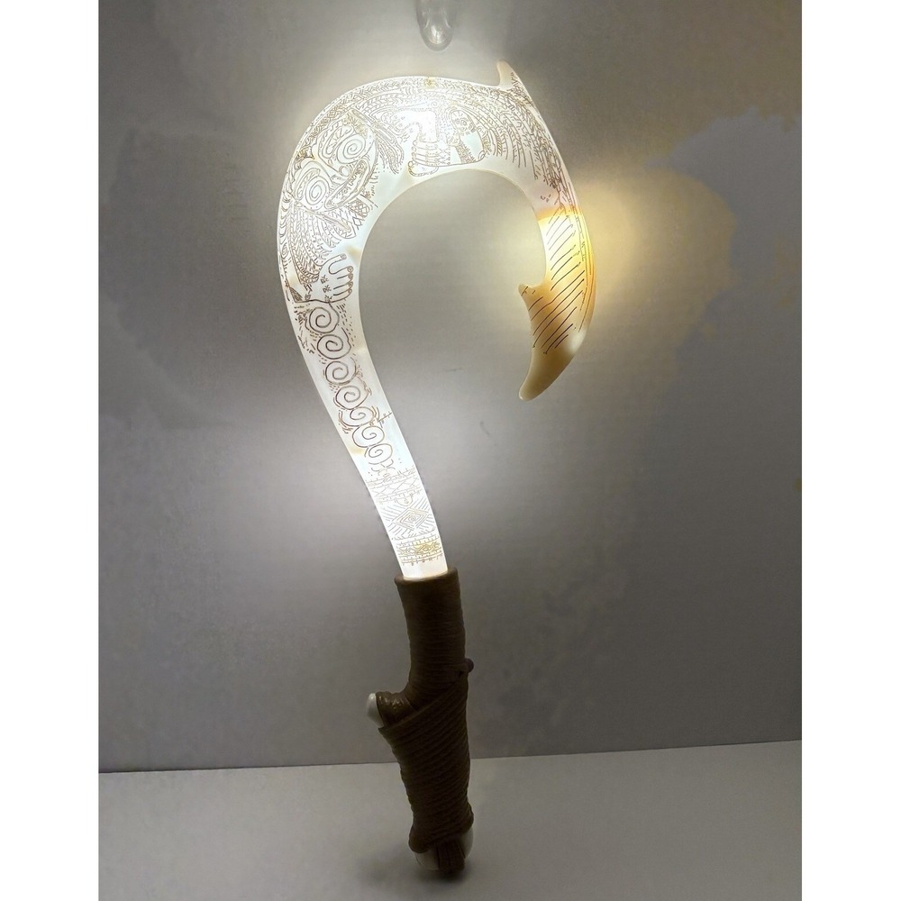 Disney Moana Maui's Magical Fish Hook 3 Speed Lightsโ 20" Works-SEE VIDEO
